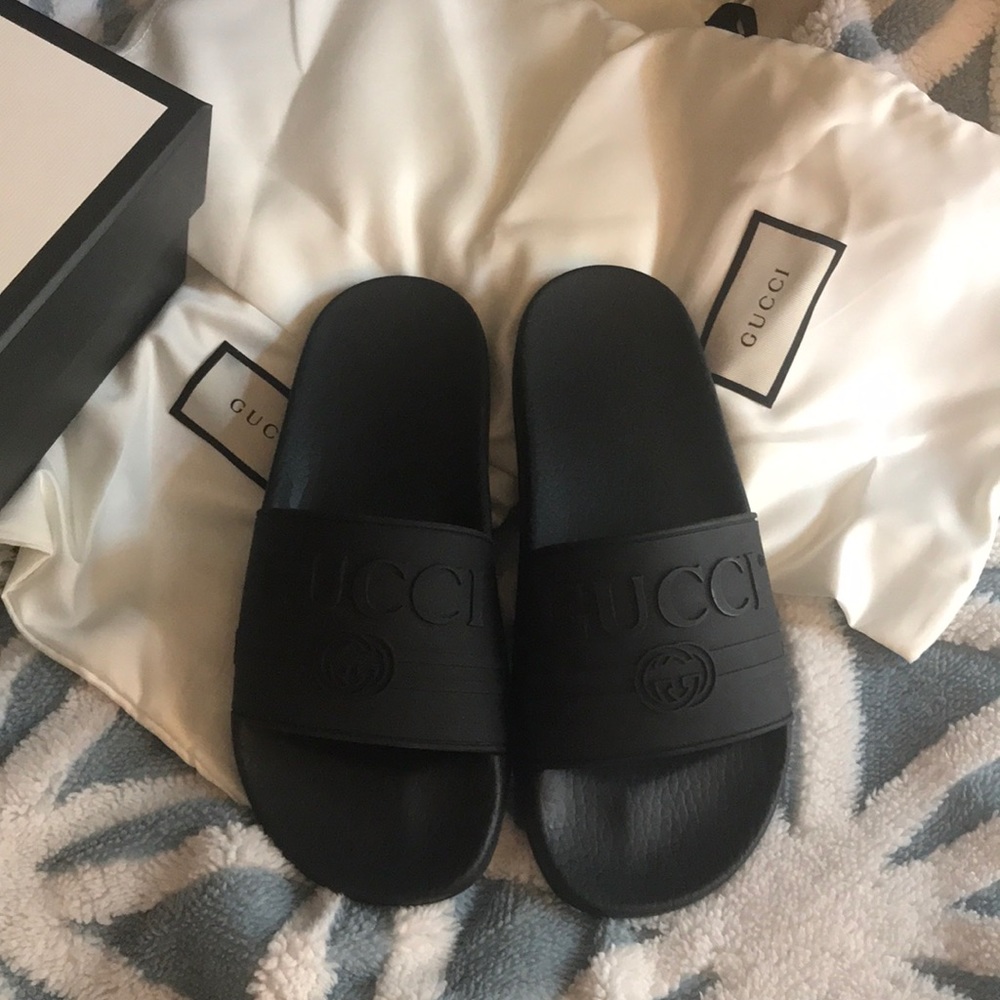 - Like New GUCCI slides